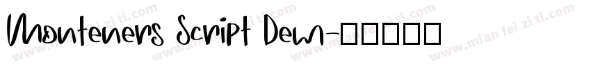 Monteners Script Dem字体转换
